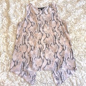 EXPRESS open back chiffon top size xs
